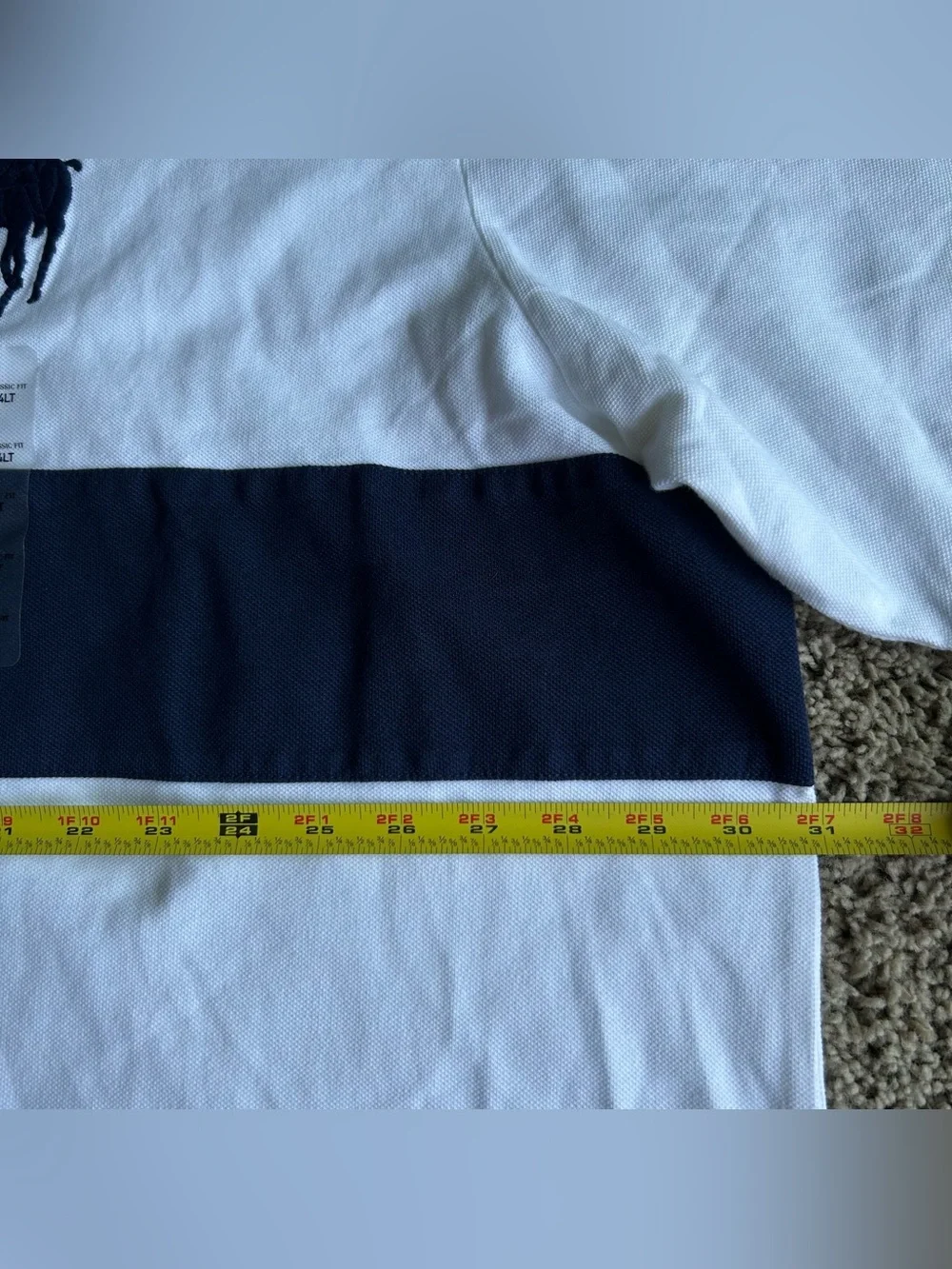 NWT Polo Ralph Lauren Shirt Men 4XL TALL White Royal Crest Fine Quality Big Pony